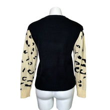 Load image into Gallery viewer, Angashion | Women&#39;s Black and Cream Dual Tiger Pullover Sweater | Size: S
