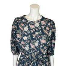 Load image into Gallery viewer, Anthropologie | Women&#39;s dRA Blue Floral Pattern Long Sleeve Jumpsuit | Size: XS
