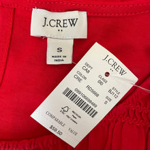 Load image into Gallery viewer, J. Crew | Women&#39;s Red Long Sleeve Top with Tags | Size: S
