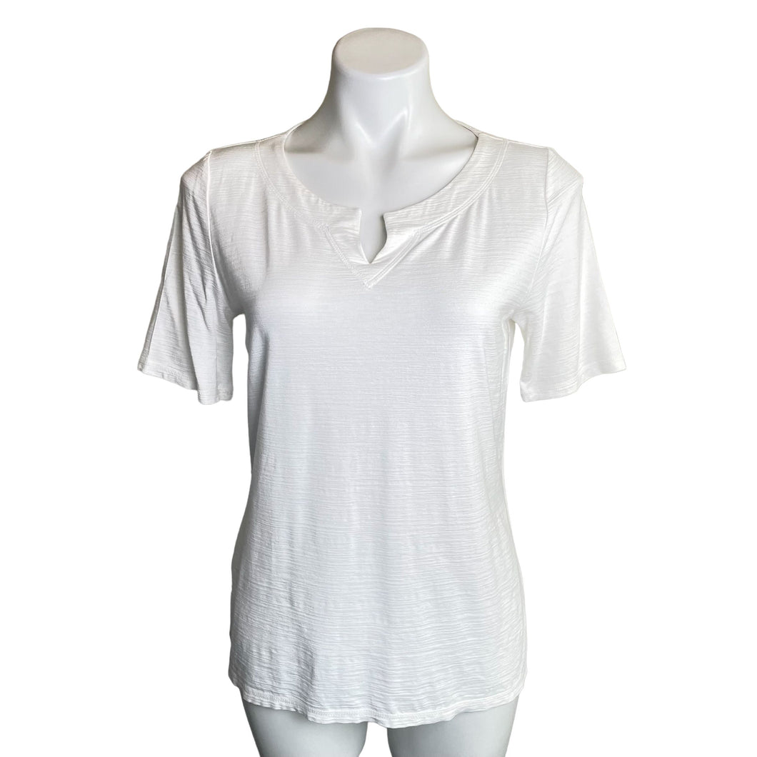 Talbots | Women's White Short Sleeve Top | Size: MP