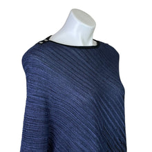 Load image into Gallery viewer, White House Black Market | Women&#39;s Blue and Black Triangle Cover Top | Size: XXS/XS
