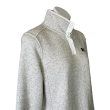 Load image into Gallery viewer, L.L. Bean | Women&#39;s Heather Cream Quarter Snap Fleece Pullover | Size: L
