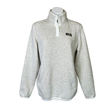 Load image into Gallery viewer, L.L. Bean | Women&#39;s Heather Cream Quarter Snap Fleece Pullover | Size: L
