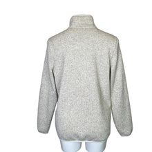 Load image into Gallery viewer, L.L. Bean | Women&#39;s Heather Cream Quarter Snap Fleece Pullover | Size: L
