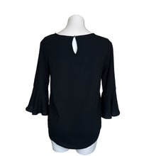 Load image into Gallery viewer, Apt. 9 | Women&#39;s Black Bell Sleeve Blouse with Tags | Size: S
