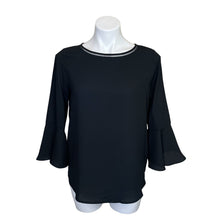 Load image into Gallery viewer, Apt. 9 | Women&#39;s Black Bell Sleeve Blouse with Tags | Size: S
