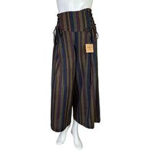 Load image into Gallery viewer, Lakhays | Women&#39;s 100% Cotton Wide Leg Stripe Pants with Tags | Size: M/L
