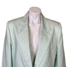 Load image into Gallery viewer, Russ | Women&#39;s Vintage Mint Green One Button Blazer Jacket with Tags | Size: 14
