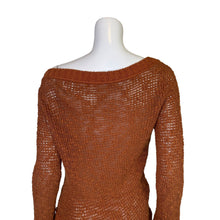 Load image into Gallery viewer, Free People | Women&#39;s Brown Asymmetrical Long Sleeve Pullover Sweater | Size: M
