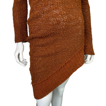 Load image into Gallery viewer, Free People | Women&#39;s Brown Asymmetrical Long Sleeve Pullover Sweater | Size: M
