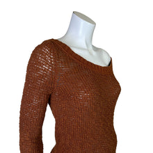 Load image into Gallery viewer, Free People | Women&#39;s Brown Asymmetrical Long Sleeve Pullover Sweater | Size: M
