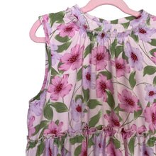 Load image into Gallery viewer, GB Girls | Girl&#39;s Pink and Purple Floral Print Sleeveless Tiered Dress | Size: LY
