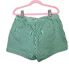 Load image into Gallery viewer, Boden | Girl&#39;s Green and White Stripe Heart Pocket Shorts | Size: 13Y
