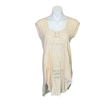 Load image into Gallery viewer, Free People | Women&#39;s Cream Knit Short Sleeve Cover Up Top | Size: M
