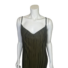 Load image into Gallery viewer, Boohoo | Women&#39;s Olive Green Cami Pleat Maxi Dress | Size: 14
