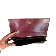 Load image into Gallery viewer, Romantique | Women&#39;s Burgundy Leather Vintage Clutch
