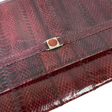 Load image into Gallery viewer, Romantique | Women&#39;s Burgundy Leather Vintage Clutch
