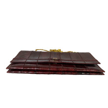 Load image into Gallery viewer, Romantique | Women&#39;s Burgundy Leather Vintage Clutch
