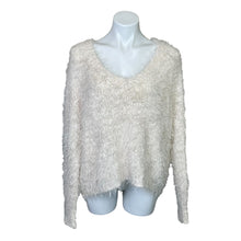 Load image into Gallery viewer, Anthropologie | Women&#39;s Knitted and Knotted Ivory Fuzzy Pullover Sweater | Size: L
