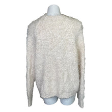 Load image into Gallery viewer, Anthropologie | Women&#39;s Knitted and Knotted Ivory Fuzzy Pullover Sweater | Size: L
