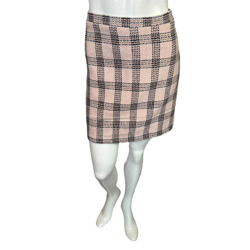 Wild Fable | Women's Pink Knit Plaid Mini Skirt | Size: XL