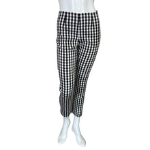 Load image into Gallery viewer, A New Day | Women&#39;s Black, White and Blue Gingham Print Pants | Size: 4
