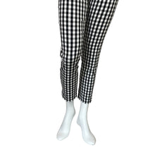 Load image into Gallery viewer, A New Day | Women&#39;s Black, White and Blue Gingham Print Pants | Size: 4
