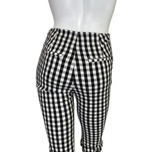 Load image into Gallery viewer, A New Day | Women&#39;s Black, White and Blue Gingham Print Pants | Size: 4
