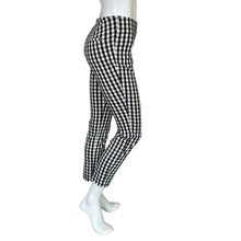 Load image into Gallery viewer, A New Day | Women&#39;s Black, White and Blue Gingham Print Pants | Size: 4
