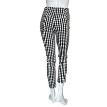 Load image into Gallery viewer, A New Day | Women&#39;s Black, White and Blue Gingham Print Pants | Size: 4
