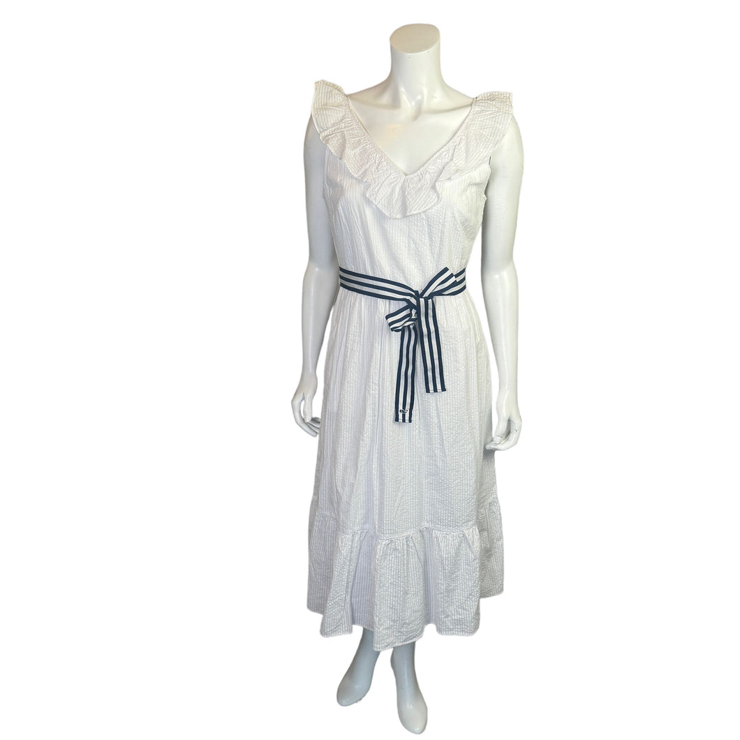 Vineyard Vines for Target | Women's White Sleeveless Dress with Stripe Belt w/ Tags | Size: S