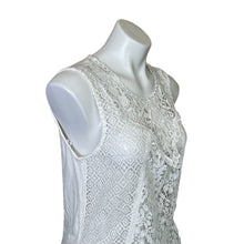 Load image into Gallery viewer, Anthropologie | Women&#39;s Tiny White Lace Front Sleeveless Top | Size: M

