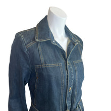 Load image into Gallery viewer, Free People | Women&#39;s Blue Denim Trench Coat | Size: M
