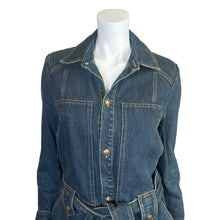 Load image into Gallery viewer, Free People | Women&#39;s Blue Denim Trench Coat | Size: M
