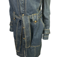 Load image into Gallery viewer, Free People | Women&#39;s Blue Denim Trench Coat | Size: M
