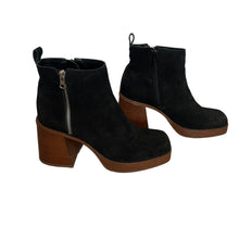 Load image into Gallery viewer, Copper Key | Women&#39;s Black Suede Solstice Platform Ankle Boots | Size: 9.5
