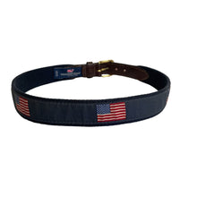 Load image into Gallery viewer, Vineyard Vines | Boy&#39;s American Flag Canvas Belt | Size: 26
