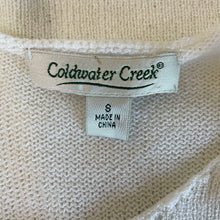 Load image into Gallery viewer, Coldwater Creek | Women&#39;s Cream Knit Tank Top | Size: 8
