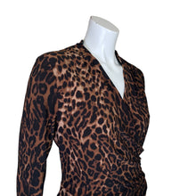 Load image into Gallery viewer, Ralph Lauren | Women&#39;s Animal Print Long Sleeve Wrap Dress with Tags | Size: 16
