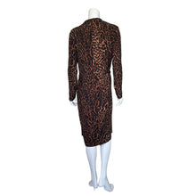 Load image into Gallery viewer, Ralph Lauren | Women&#39;s Animal Print Long Sleeve Wrap Dress with Tags | Size: 16
