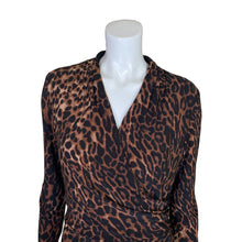 Load image into Gallery viewer, Ralph Lauren | Women&#39;s Animal Print Long Sleeve Wrap Dress with Tags | Size: 16
