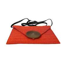 Load image into Gallery viewer, Sandra Di Giacinto | Women&#39;s Burnt Orange Button Crossbody Convertible Bag
