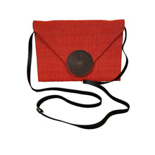 Load image into Gallery viewer, Sandra Di Giacinto | Women&#39;s Burnt Orange Button Crossbody Convertible Bag
