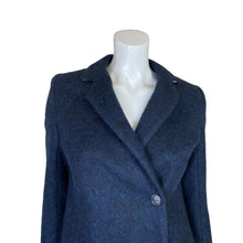 Load image into Gallery viewer, Saint James | Women&#39;s Blue Wool Blend Long Pea Coat | Size: 6
