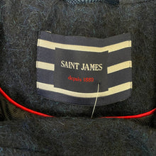 Load image into Gallery viewer, Saint James | Women&#39;s Blue Wool Blend Long Pea Coat | Size: 6
