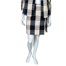 Load image into Gallery viewer, Max &amp; Co | Women&#39;s Blue and Cream Plaid Two Piece Skirt Suit | Size: 2/4
