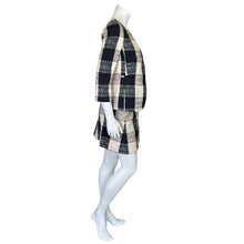 Load image into Gallery viewer, Max &amp; Co | Women&#39;s Blue and Cream Plaid Two Piece Skirt Suit | Size: 2/4
