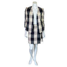 Load image into Gallery viewer, Max &amp; Co | Women&#39;s Blue and Cream Plaid Two Piece Skirt Suit | Size: 2/4
