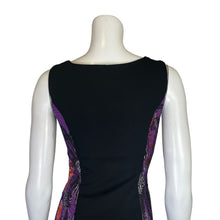 Load image into Gallery viewer, Desigual | Women&#39;s Black and Purple Side Design Bodycon Dress | Size: S
