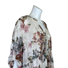 Load image into Gallery viewer, Torrid | Women&#39;s Cream Floral Print Sheer Button Down Long Sleeve Dress | Size: 3X
